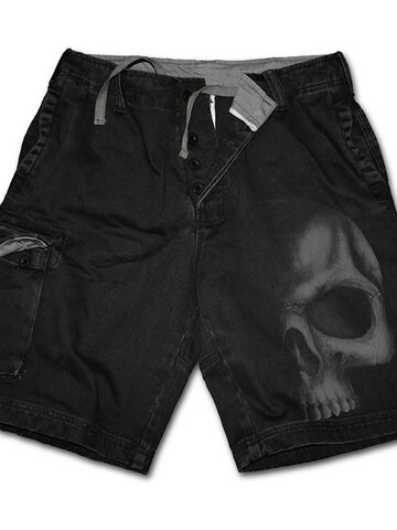 Potešte sa týmto kúskom Dedoles Pánske nohavice - krátke  s motívom Temná lebka